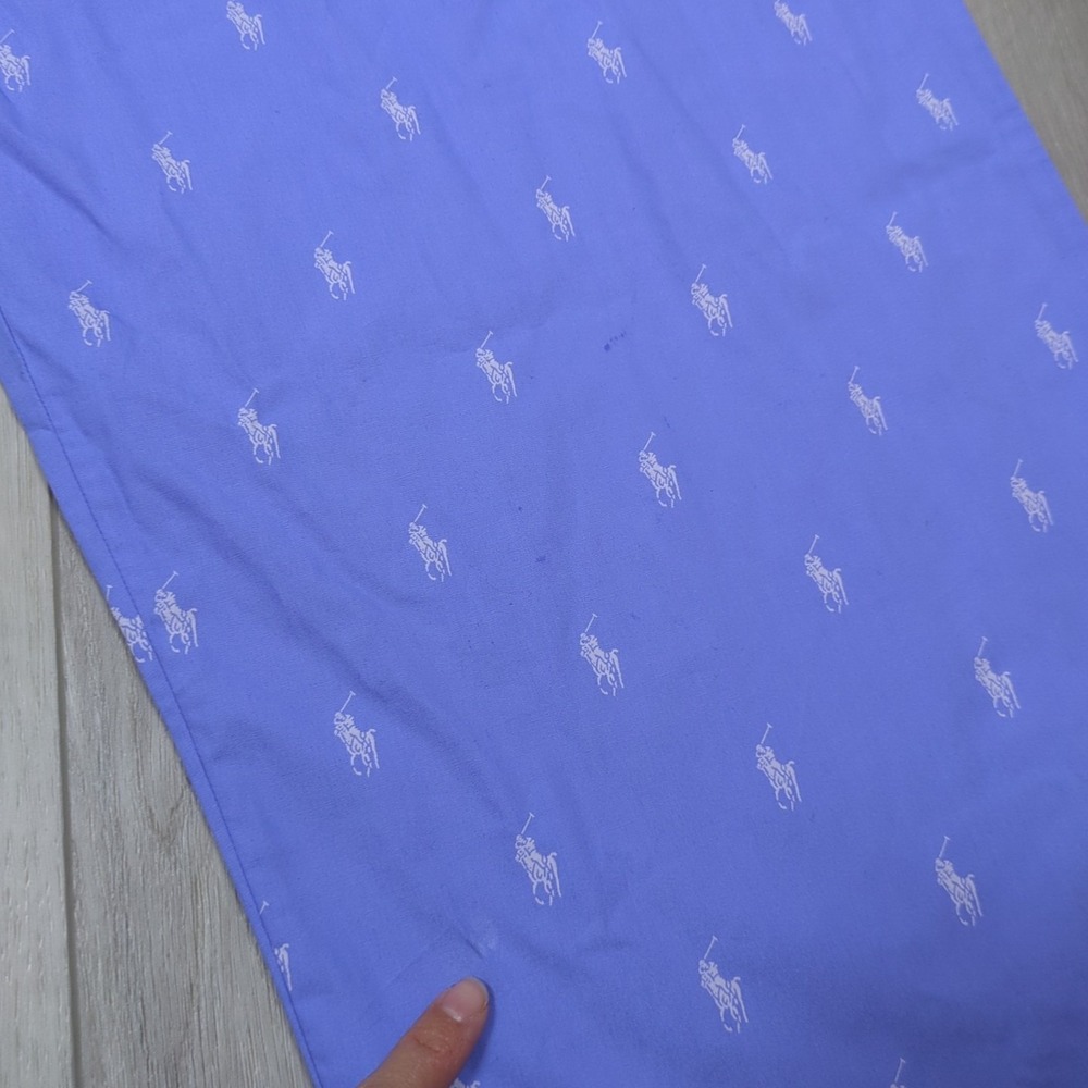Polo Ralph Lauren Pajama Pants Mens 4XLT Blue White Logo All Over Print Lounge - Picture 5 of 16